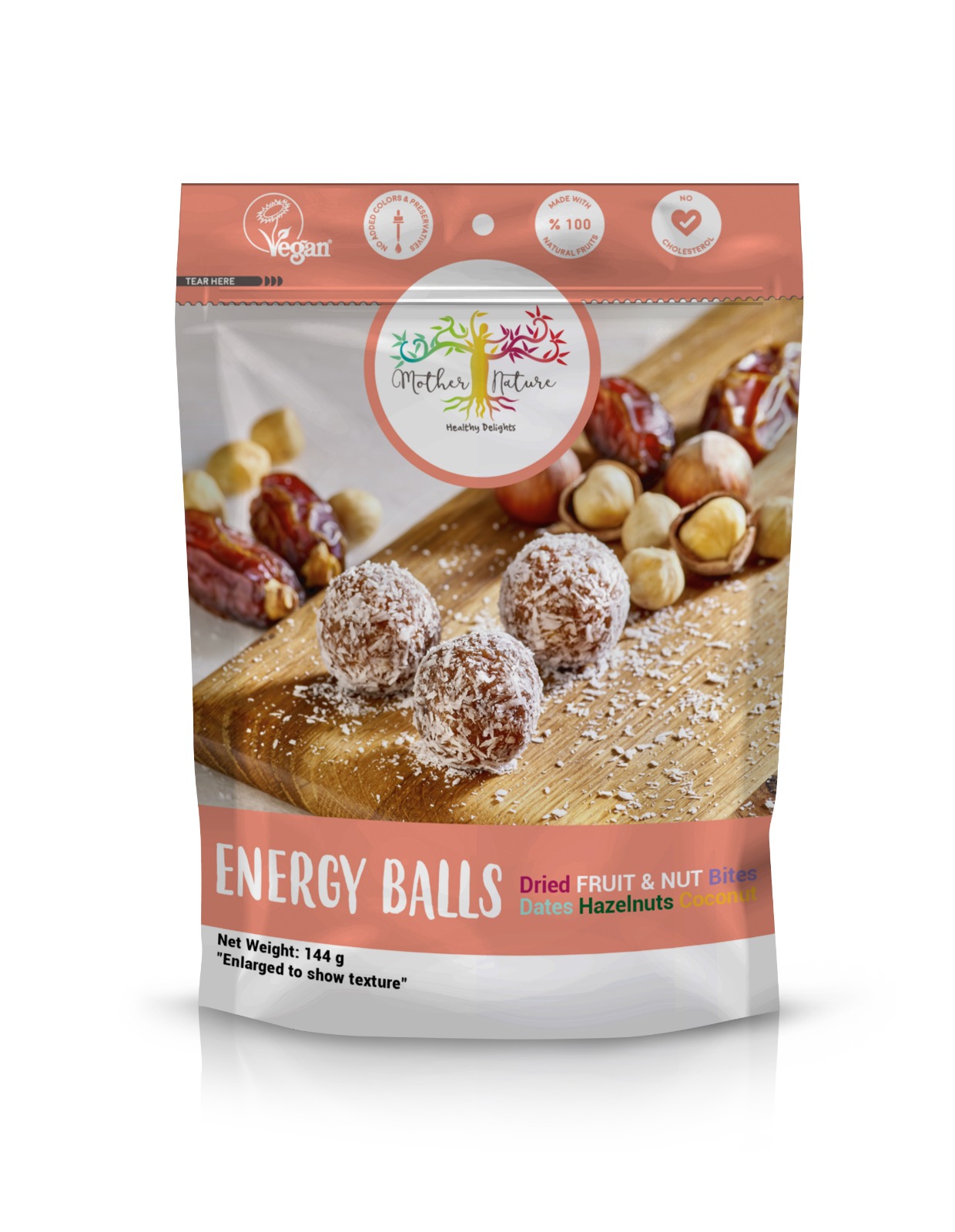 MN ENERGY BALLS DATE AND HAZELNUT AND COCONUT 144GM1