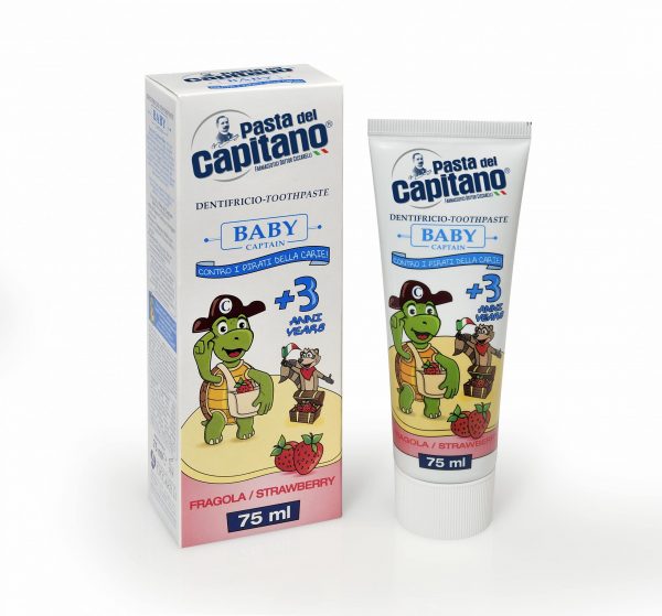 PDC 350 PASTA DEL CAPITANO BABY STRAWBERRY TOOTHPASTE 75ML min scaled